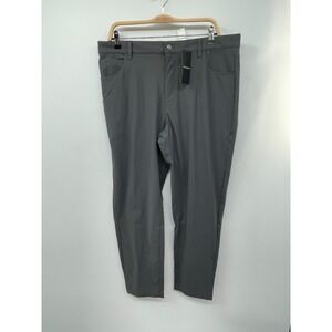 Fabletics The Don 5-Pocket Pant Men 36x32 Gray Wrinkle-Resistant Classic Fit NWT